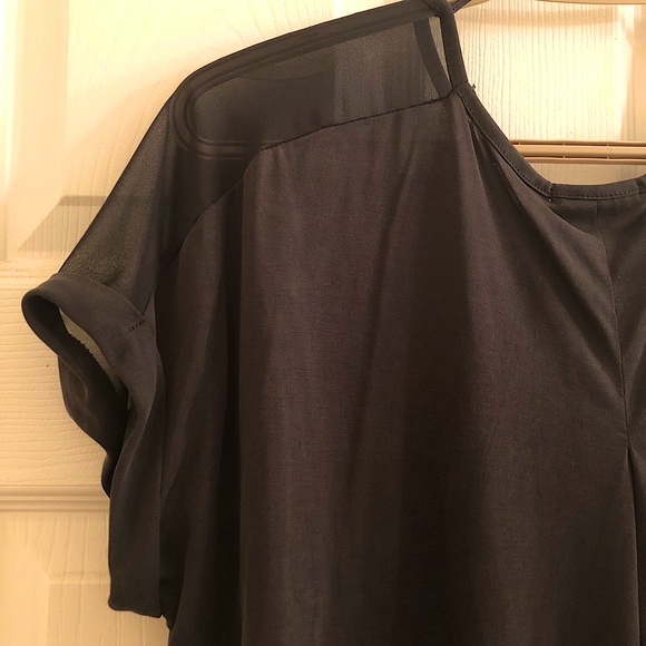 NWOT Sienna Sky Modal Blend Tee with Mesh Top Detail - Picture 4 of 9